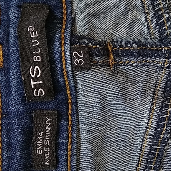 STS Blue Emma Ankle Skinny Distressed Extreme Fray Hem - Picture 3 of 3